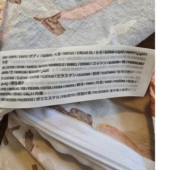 Abercrombie & Fitch Floral Puff Sleeve Mini Dress XL Petite - Picture 4 of 4